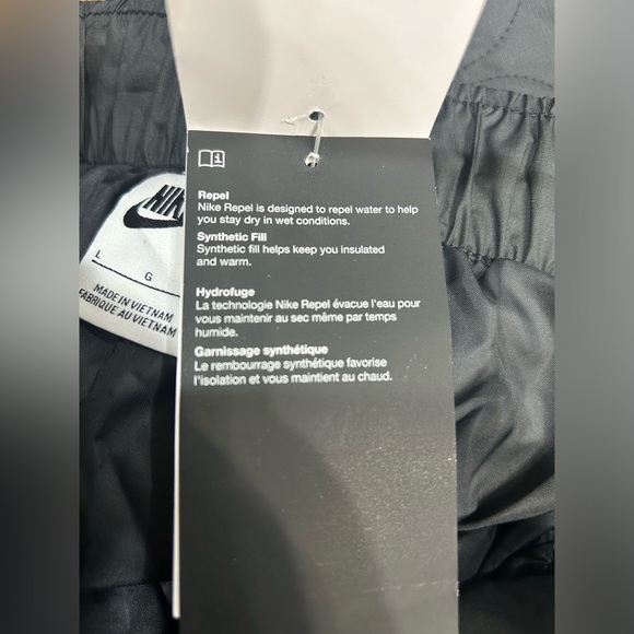 Nike NWT SZ XS/M/L black OR green Water Repel pants w/synthetic fill, insulated - Picture 4 of 8